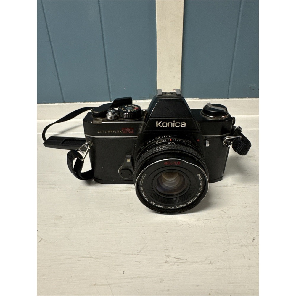 Konica Autoreflex TC 35mm SLR camera with 50mm F1.4 lens UNTESTED